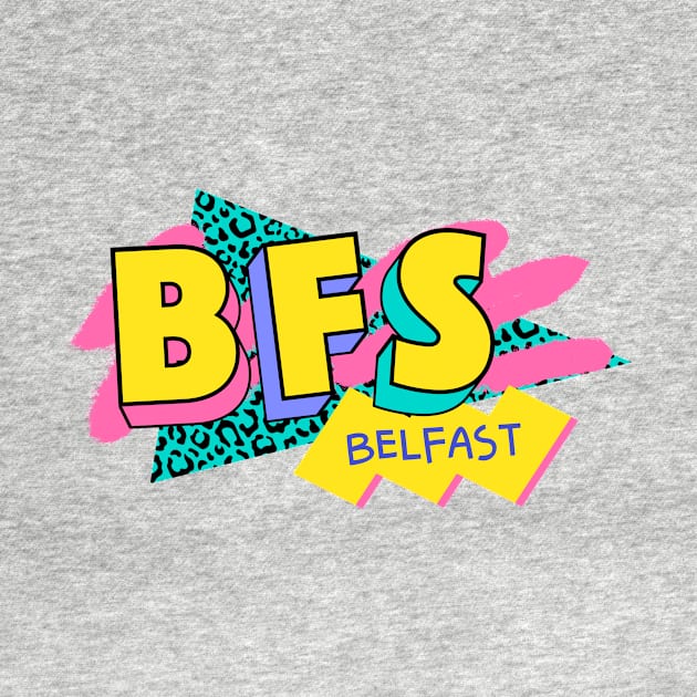 Belfast, Northern Ireland Retro 90s Logo by SLAG_Creative